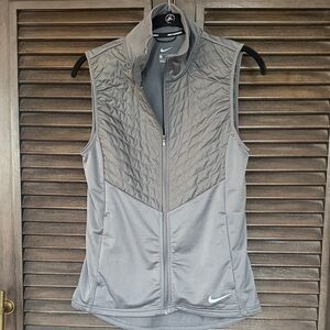Nike Gray Quilted Panel Athletic Vest